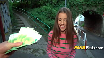 Real Pretty Dame Torn up Through The Energy Of Euros OutDoor Pov